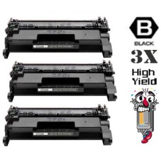 3 PACK Hewlett Packard CF258X High Yield combo Laser Toner Cartridges Premium Compatible