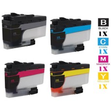 4 PACK Genuine Brother LC406XL High Yield combo Ink Cartridges