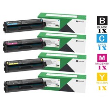 4 PACK Genuine Lexmark C3200 Toner Cartridges