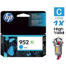Genuine Hewlett Packard HP952XL Cyan High Yield Inkjet Cartridge