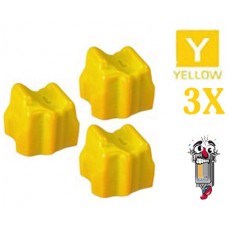 Xerox 108R00607 3 Pack Yellow Solid Inkjet Sticks TekTronix Premium Compatible