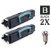 2 PACK Dell MW558 High Yield Black combo Laser Toner Cartridge Premium Compatible