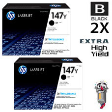 2 PACK Genuine Hewlett Packard HP147Y Black Extra High Yield Inkjet Cartridge