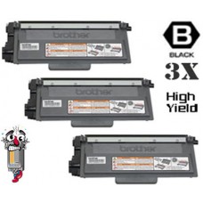 3 PACK Brother TN750 High Yield combo Laser Toner Cartridges Premium Compatible