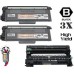 3 PACK Brother TN780 DR720 combo Laser Toner Cartridges Premium Compatible