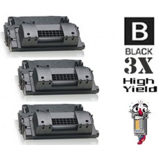 3 PACK Hewlett Packard CF281X HP81X High Yield combo Laser Toner Cartridges Premium Compatible