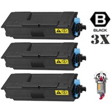 3 PACK TK3122 (1T02L10US0) Black combo Laser Toner Cartridge Premium Compatible