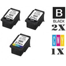 3 PACK Genuine Canon CL276XL PG275XL High Yield combo Ink Cartridges