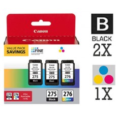 3 PACK Genuine Canon CL276XL PG275XL High Yield combo Ink Cartridges