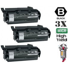 2 PACK Lexmark T650 T650A11A mICR High Yield Black combo Laser Toner Cartridge Premium Compatible