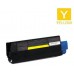 Okidata 43034801 Type C6 Yellow Laser Toner Cartridge Premium Compatible