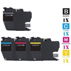 4 PACK Brother LC401 combo Ink Cartridges Remanufactured