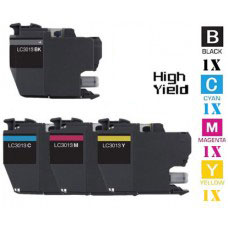 4 PACK Brother LC401XL combo Ink Cartridges Remanufactured