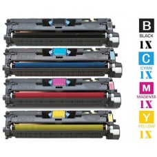 4 PACK Hewlett Packard HP122A combo Laser Toner Cartridges Premium Compatible