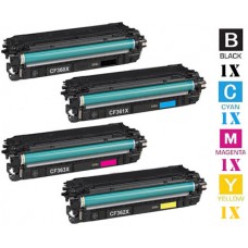 4 PACK Hewlett Packard HP508X High Yield combo Laser Toner Cartridges Premium Compatible