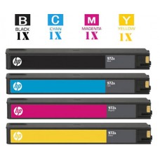 4 PACK Hewlett Packard HP972A Ink Cartridge Remanufactured