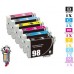 6 PACK Epson T098 T099 combo Ink Cartridges Remanufactured