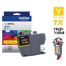 Genuine Brother LC401XL Yellow High Yield Ink Cartridge