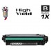 Hewlett Packard CE250X HP504X Black High Yield Laser Toner Cartridge Premium Compatible