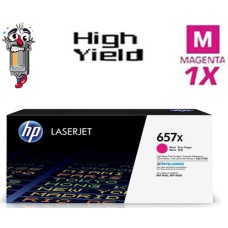 Genuine Hewlett Packard HP657X CF473X High Yield Magenta Laser Toner Cartridge