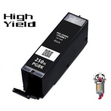 Canon PGI250XL High Yield Black Inkjet Cartridge Remanufactured