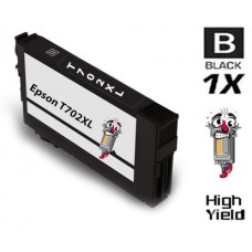 Epson T702XL DURABrite High Yield Black Ink Cartridge Remanufactured