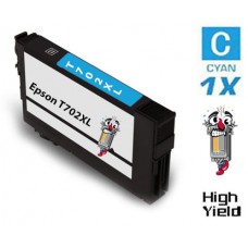 Epson T702XL DURABrite High Yield Cyan Ink Cartridge Remanufactured