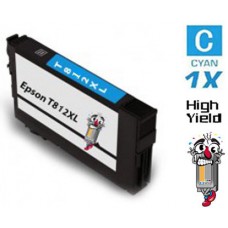 Epson T812XL220 High Yield Cyan Ink Cartridge Remanufactured