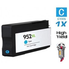 Hewlett Packard L0S61AN HP952XL High Yield Cyan Inkjet Cartridge Remanufactured