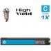 Hewlett Packard CN626AM HP971XL High Yield Cyan Inkjet Cartridge Remanufactured