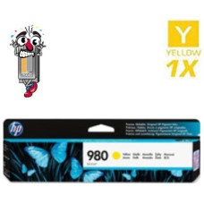 Genuine Hewlett Packard D8J09A HP980A Yellow Inkjet Cartridge