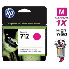 Genuine Hewlett Packard HP712 Magenta High Yield Inkjet Cartridge