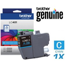 Genuine Brother LC401C Cyan Inkjet Cartridge