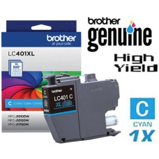 Genuine Brother LC401XLC Cyan Inkjet Cartridge