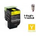 Lexmark 70C1HY0 High Yield Yellow Laser Toner Cartridge Premium Compatible