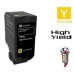 Genuine Lexmark 74C1SY0 Yellow Laser Toner Cartridge