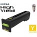 Genuine Lexmark 82K0X40 Extra High Yield Yellow Laser Toner Cartridge