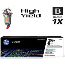 Genuine Hewlett Packard W2110X HP206X High Yield Black Laser Toner Cartridges