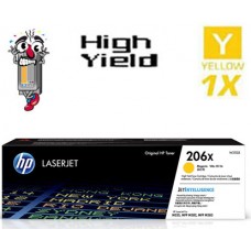 Genuine Hewlett Packard W2112X HP206X High Yield Yellow Laser Toner Cartridges