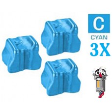Xerox 108R00723 (3 pack) Cyan Solid Ink Sticks Cartridges Premium Compatible