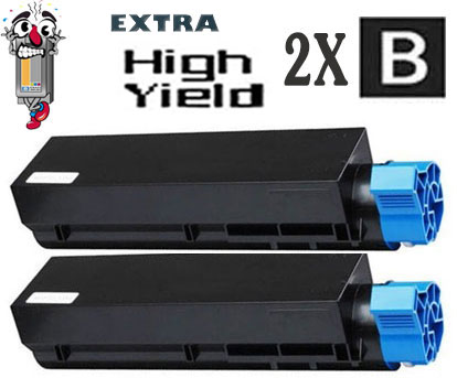 2 Pack Okidata 45807110 (3K Yield) Black Laser Toner Cartridge