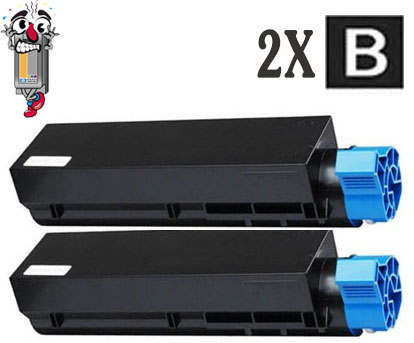 2 Pack Okidata 45807105 (7K Yield) Black Laser Toner Cartridge