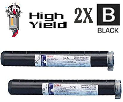 2 Pack Okidata 52111701 Type 6 Black Laser Toner Cartridge