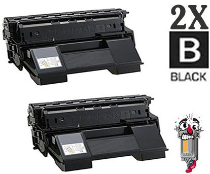 2 Pack Okidata 52114501 Black Laser Toner Cartridge