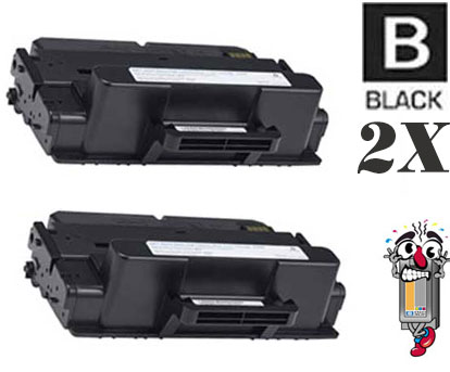 2 Piece Bulk Set Dell 593-BBBJ (C7D6F) Black combo Laser Toner Cartridge