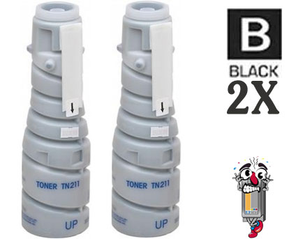 2 Pack Konica Minolta TN211 (8938413) Black Laser Toner Cartridge