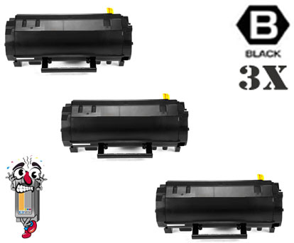 3 Pack Dell M11XH (331-9803) High Yield Black Laser Toner Cartridge