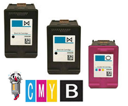 3 Pack Hewlett Packard HP63 Ink Cartridges