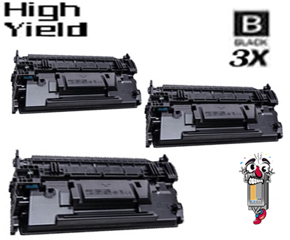 3 Pack Hewlett Packard CF287X HP87X High Yield Black Laser Toner Cartridge
