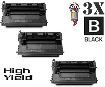 3 Pack Original Hewlett Packard HP37X CF237X High Yield Laser Toner Cartridge